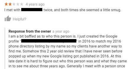 google review of business in Portland Oregon